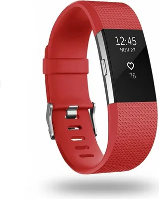 Produktbild von Strap-it Fitbit Charge 2 Silikonarmband (Rot) - Große: M/L
