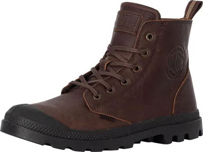Produktbild von Palladium Lederstiefeletten Pampa mit Reißverschluss, Braun 42 EU