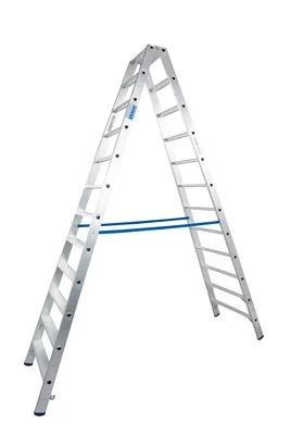 Produktbild von Krause Stufen-Doppelleiter Alu 2x12 Stufen 124784