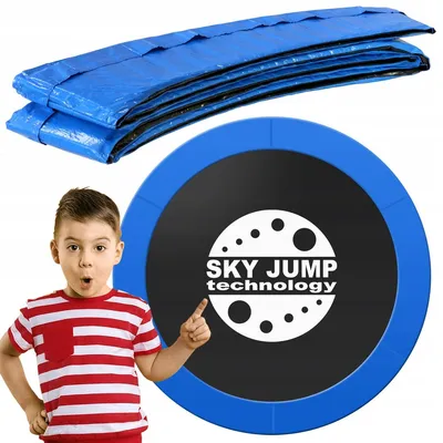 Obrázek produktu pro Ochranný potah na pružiny trampolíny 355-375cm 12FT modrý