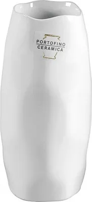 Produktbild von Portofino-Ceramica 3577/20 Rivello Vase, Keramik, rund, glasiert, Ø 10 x 20cm, weiß (1 Stück)
