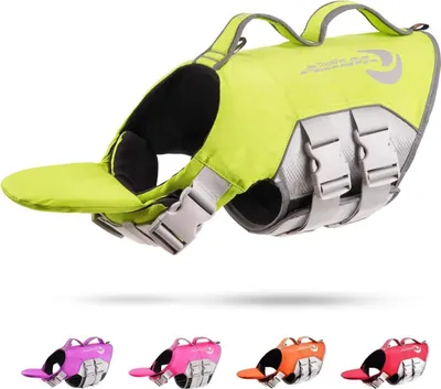 Produktbild von ThinkPet Hund Schwimmweste Rettungsweste Reflektierend Grün
