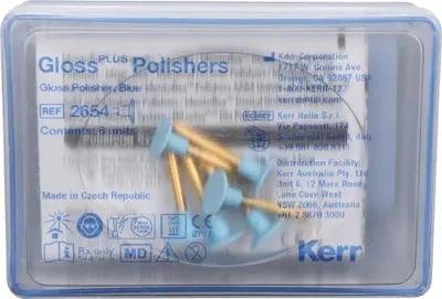 Produktbild von Kerr HiLusterPLUS™ - Packung 6 Stück blau, RA, Figur Scheibe, 0,7 mm, Ø 9,6 mm