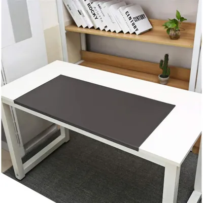 Produktbild von Schreibtischunterlage mit Kantenschutz, wasserdicht, rutschfest, Kaffee, 90x48cm in Lederoptik