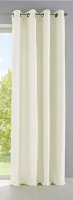 Produktbild von Vorhang Blickdicht Gardine Matt Lichtdurchlässig »PALERMO« mit Ösen und Raffhalter Dekoschal HxB 175x140 cm Creme, 10000265