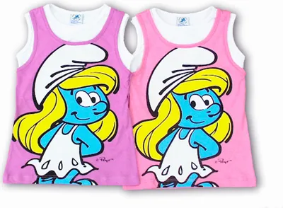 Produktbild von 84214 Disney Die Schlümpfe Top Mädchen – Flieder, Gr. 98 – Süßes Sommertop für kleine Schlumpf-Fans