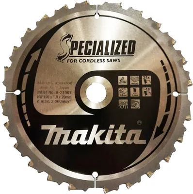 Produktbild von Makita Sägeblatt für Kappsägen 190 x 20 mm - 24 Zähne