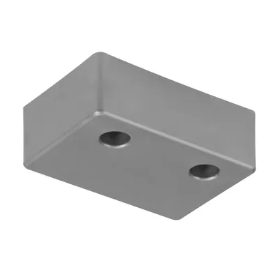 Obrázek produktu pro Nábytková noha 20x40x60 mm, plast, stříbrná