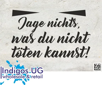 Produktbild von Aufkleber / Autoaufkleber - JDM / Die cut / Auto / OEM - Jage nichts, was du nicht töten kannst! - 210X150mm schwarz - Heckscheibe / Heckscheibenaufkleber