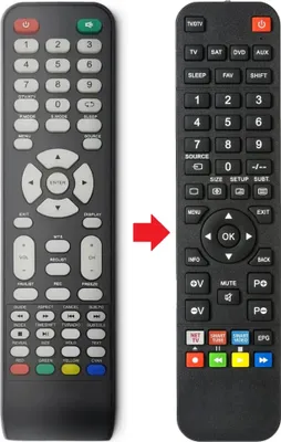 Produktbild von Fernbedienung geeignet für DICRA TVLCD042FHD | TVLCD2430 | TVLED198HD