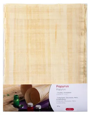 Immagine prodotto di Cartellina Herbin in papiro con 3 fogli, formato A4 circa