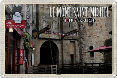 Produktbild von Blechschild Reise 30x20cm Le Mont-Saint-Michel Frankreich Königstor