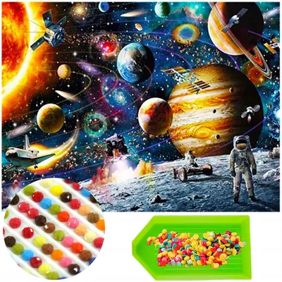 Produktbild von Artelo Diamantmalerei Set KOSMOS Astronaut 40x30cm