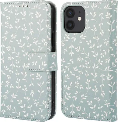 Obrázek produktu pro imoshion Design skládací pouzdro iPhone 11 – Smoke Green Flowers