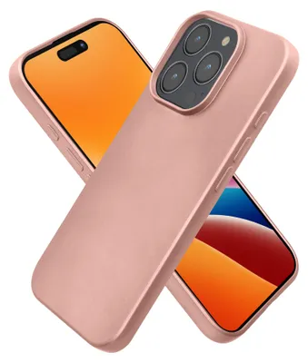 Produktbild von kwmobile Handyhülle für Apple iPhone 16 Pro Hülle - Silikon Case metallisch schimmernd - Schutzhülle Cover - Metallic Rosegold