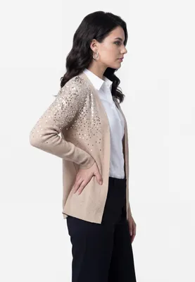 Produktbild von CHANCERY damen strickjacke - beige, XS/S