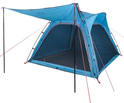 Produktbild von vidaXL Campingzelt 4 Personen Blau Quick Release Wasserfest