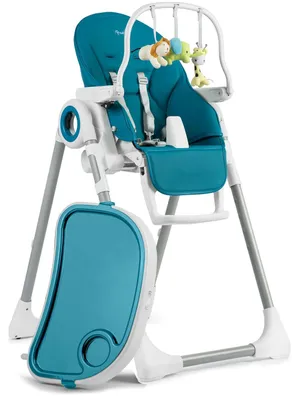 Produktbild von Belo Hochstuhl mit Tisch, Wippe, dunkelblau + Spielbügel