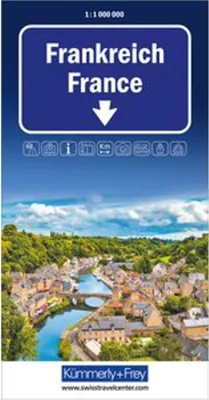 Obrázok produktu pre Kümmerly+Frey Cestovná mapa Francúzska 1:1 milión
