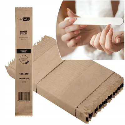 Obrázok produktu pre Nail4U Slim Natural II Pilník na nechty 180/240 100 ks
