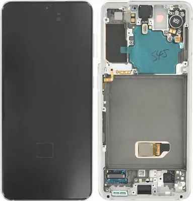 Produktbild von Original AMOLED Display Touchscreen Bildschirm Rahmen Weiß für Samsung Galaxy S21 5G G991B