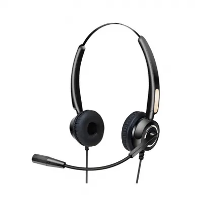 Zdjęcie produktu dla Urban Factory USB HEADSET WITH REMOTE CONTROL, Przewodowa, 100 - 6600 Hz, 185 g, Zestaw słuchawkowy, Czarny