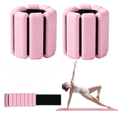 Imagen del producto de Pesas de muñeca ajustables para entrenamiento, paquete de 2 unidades