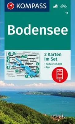 Obrázek produktu pro KOMPASS Sada turistických map 11 Bodamské jezero (2 mapy) 1:35 000