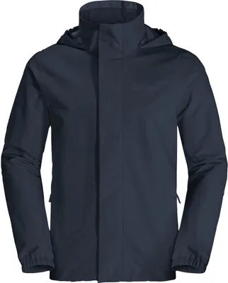 Produktbild von Jack Wolfskin Stormy Point Regenmantel Herren Dunkelblau - Größe XXXL