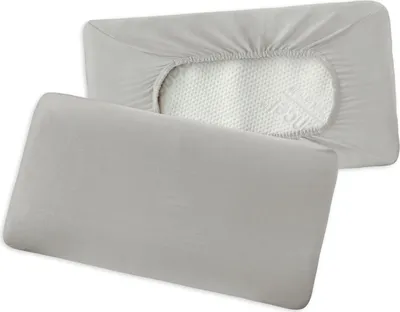 Produktbild von Traumschlaf Premium Interlock Jersey Universal Bezug für Nackenstützkissen ca. 40x60 cm - 40x80 cm grau