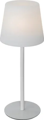 Produktbild von Tischleuchte Weiß wiederaufladbar inkl  LED und Dimmer IP54 Jude