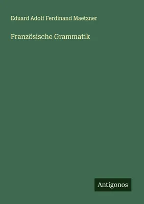 Produktbild von Französische Grammatik