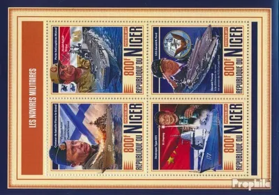 Produktbild von Briefmarken Niger 2017 Mi 5281-5284 Kleinbogen (kompl. Ausg.) postfrisch Militärschiffe
