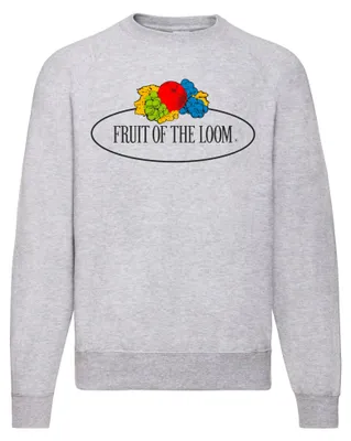 Produktbild von Fruit of the Loom Classic Raglan Sweat mit Vintage-Logo auf der Brust