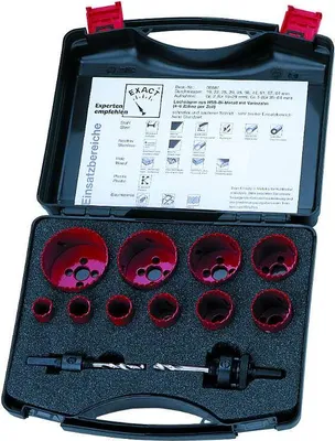 Produktbild von Exact 06100 Hole saw set 10-piece 1 Set