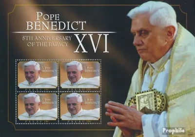 Produktbild von Briefmarken Palau-Inseln 2010 Mi 2981 Kleinbogen (kompl.Ausg.) postfrisch Papst Benedikt XVI.