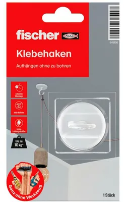 Productafbeelding van GOW Klebehaken, multipack met 3 stuks (wit)