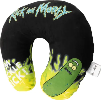 Produktbild von Rick and Morty - Pickle Rick Reise Nackenkissen bequemes Reisekissen Nackenhörnchen Auto Flugzeug Schwarz
