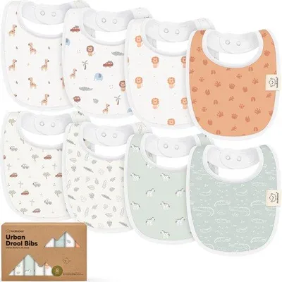 Image de Lot de 8 langes en Coton pour bébés