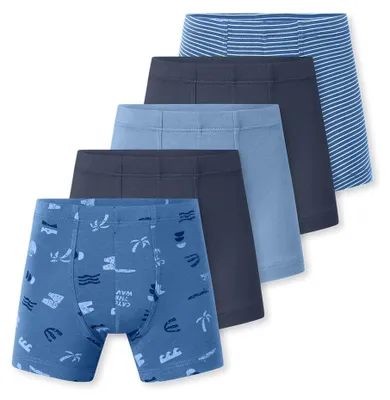 Productafbeelding van Schiesser jongens boxershorts, 5-pack - 95/5 katoen - maten 92 tot 140