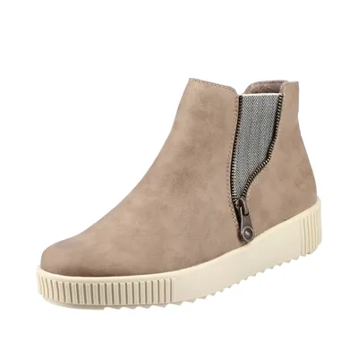 Produktbild von Rieker Damen Stiefeletten Kurzstiefel Y6469, Größe:40 EU, Farbe:Beige