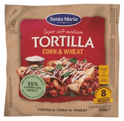 Immagine prodotto di Santa Maria Tortilla di mais e grano con farina di mais 336g