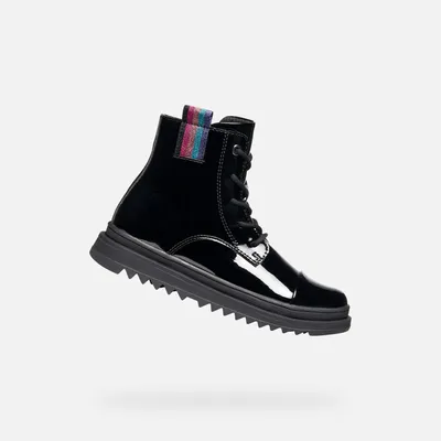 Produktbild von Geox Schwarze Mädchen-Ankle-Boots von Gillyja 28