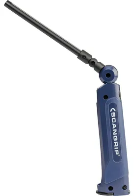 LED-Arbeitsleuchte 500 Lumen, 8 V, Akku, Magnetfuß, schwenkbar, blau