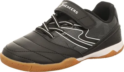 Produktbild von Sneakers Kinder-Indoorschuh-Sportschuh-Hallenschuh Schwarz-Weiß, Farbe:schwarz, EU Größe:33