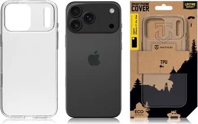Zdjęcie produktu dla Taktyczny pokrowiec TPU na iPhone 17 Pro Max przezroczysty