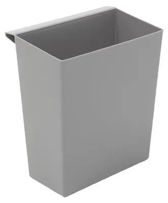 Produktbild von Einsatzbehälter für viereckigen kegelförmigen Papierkorb | HxBxT 26,5x15x24cm | Kunststoff | Grau