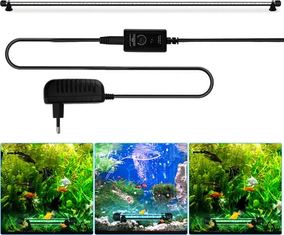 Obrázek produktu pro SWANEW 112cm LED osvětlení akvária Akvarijní světlo RGB Fish Tank Spotlight Shellfish