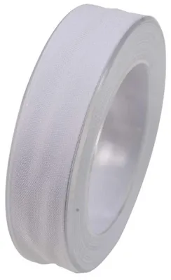 Produktbild von Webband, Schleifenband 25mm weiß 20m Rolle (1m=0,45EUR) Goldina