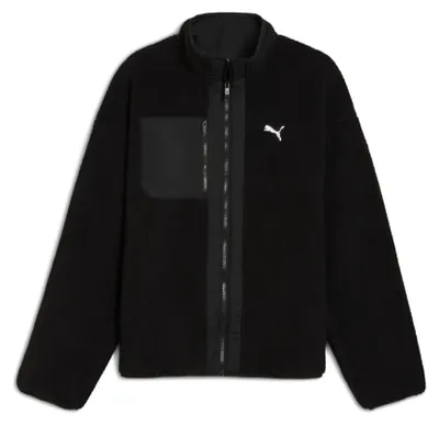Image de Puma Reversible Hybrid Sherpa Jacket - noir, taille:L
